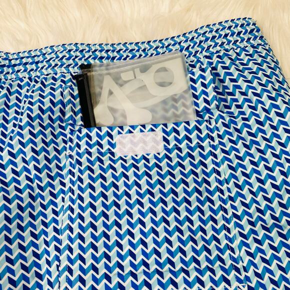 Psycho Bunny Men's Swim Trunks Size 6XL Blue Chevron Dry Pocket NWT - Picture 10 of 16